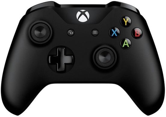 Microsoft Xbox One S Wireless Controller Black + Wireless Adapter for Windows
