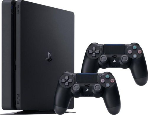 Sony Playstation 4 Slim 500 Gb Black Витринная + DualShock 4 V2 Black New