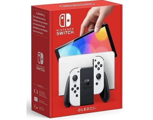 Nintendo Switch OLED with Blue and Neon Yellow Joy-Con