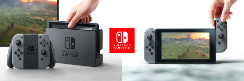 Nintendo Switch with Gray Joy Con